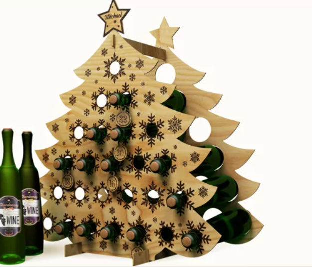 Christmas tree-Wine holder